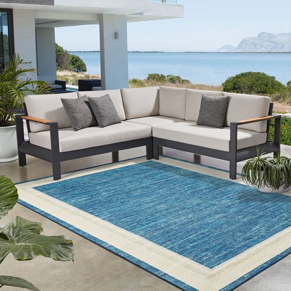 Member's Mark Everwash Willow Indoor/Outdoor Area Rug, 5' x 8'