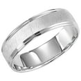 thumbnail image 1 of 6mm Satin Finish Comfort Fit Band in 14K Gold, 1 of 4