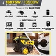 thumbnail image 6 of 16,875/13,500-Watt Electric Start Tri Fuel Home Backup Portable Generator with CO Shield, 6 of 15