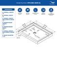 thumbnail image 5 of Streamline 48 in. x 36 in. Alcove Acrylic Shower Base With Center Drain, Drain Included Assorted Colors, 5 of 14