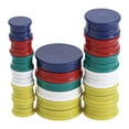 thumbnail image 1 of Universal Assorted Magnets, 3/4" Dai, 1 1/4" Dia, 1 1/2" Dia, Asst Colors, 30/Pack, 1 of 9