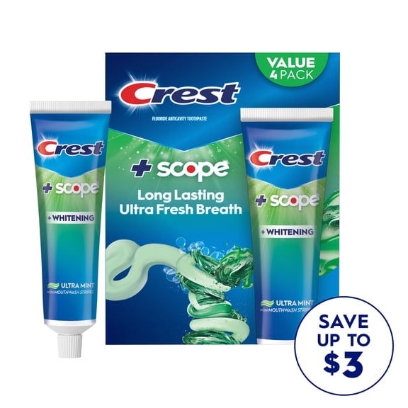Crest Complete + Scope Outlast Ultra Toothpaste, 6.3 oz., 4 pk.