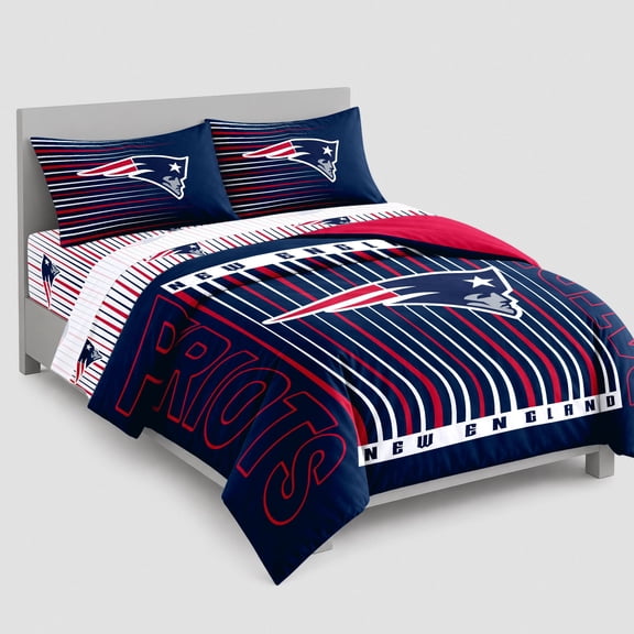 Logo Brands New England Patriots Bed-In-A-Bag Set