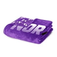 thumbnail image 4 of Logo Brands Northwestern Wildcats 60"x70" Super Plush Blanket, 4 of 7