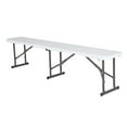 thumbnail image 1 of Lifetime 6 Ft. Light Commercial Fold-In-Half Bench, White, 1 of 10