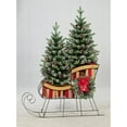 thumbnail image 4 of Member's Mark Decorative Sleigh with Pre-Lit Topiaries, 4 of 7