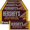 thumbnail image 1 of HERSHEY'S Milk Chocolate with Whole Almonds Candy Bars, Full Size, 1.45 oz., 36 pk., 1 of 9