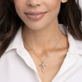 thumbnail image 5 of Lab Created White Sapphire Necklace, 5 of 5