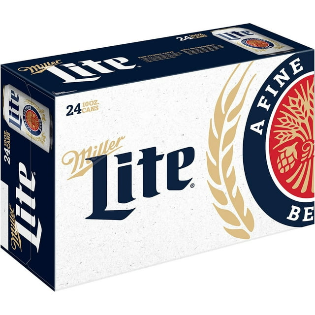 Miller Lite Lager Beer, 10 fl. oz. can, 24 pk.