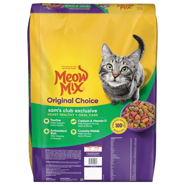 エルモ　ELMO ADULT DRY FOOD FOR CATS Meow Mix, Original Choice Flavor Adult Dry Cat Food, Heart Healthy
