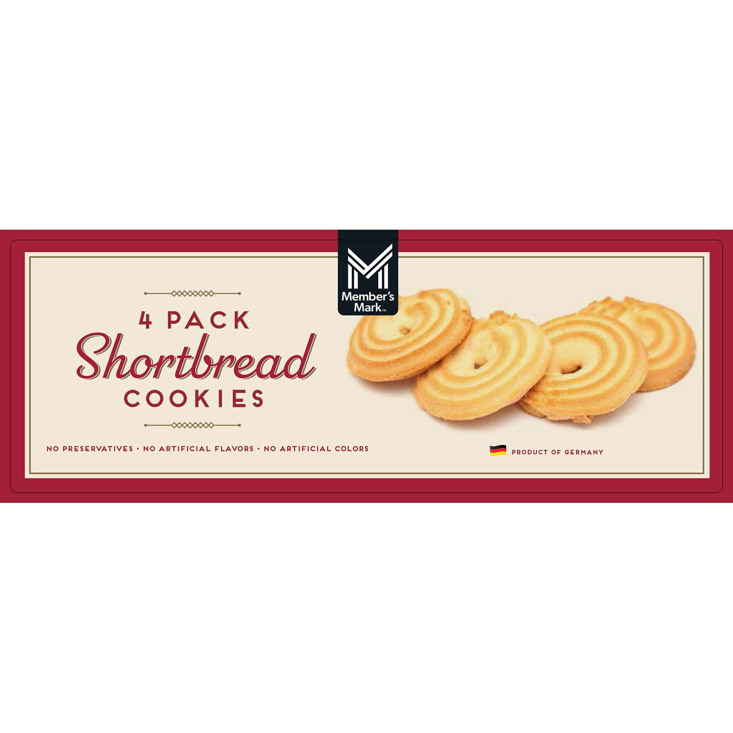 Member's Mark Shortbread Cookies Tin, 4 pk. - Samsclub.com
