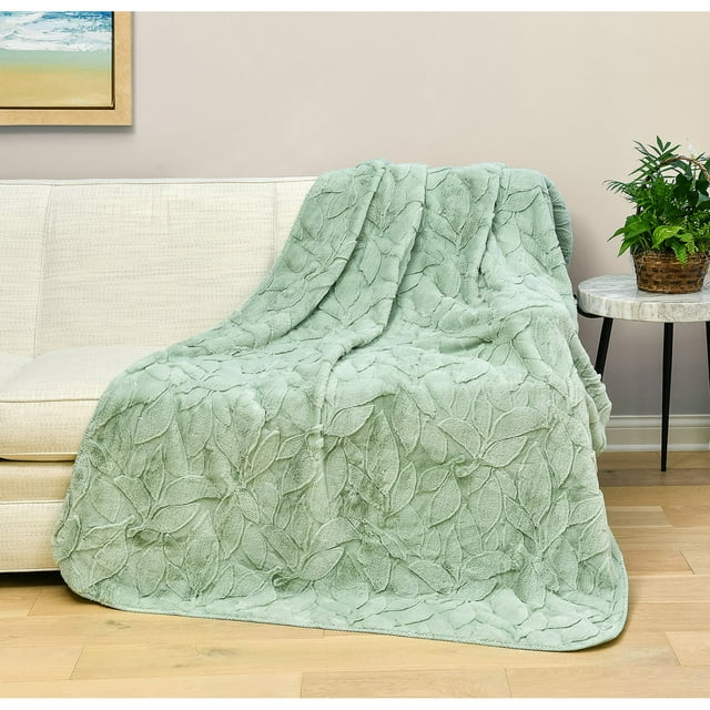 HGTV Triple Layer Jacquard Autumn Bliss Throw Blanket 60"x70"