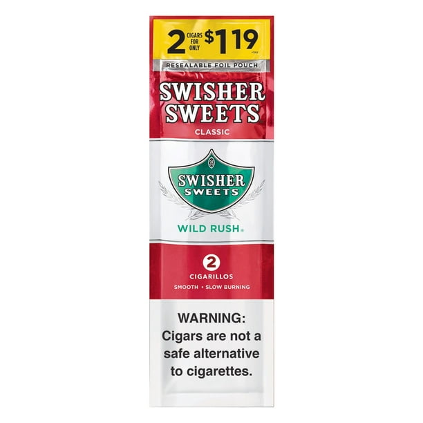 cigarette rush Swisher Sweets Wild Rush Cigarillos, Pre-Priced 2 for $1.19, 2 ct., 30 pk.