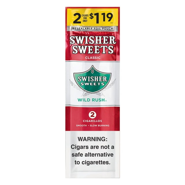 Swisher Sweets Wild Rush Cigarillos, Pre-Priced 2 for $1.19, 2 ct., 30 pk.