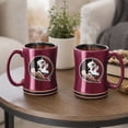thumbnail image 5 of Logo Brands Florida State Seminoles 14oz Relief Mug Set, 5 of 5
