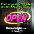thumbnail image 2 of Green Light Innovations Color Customizable Bluetooth Controlled Typhoon OPEN Sign, 2 of 7