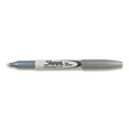 thumbnail image 2 of Sharpie Metallic Permanent Marker, Fine Point, Metallic Silver, 12ct., 2 of 7
