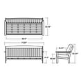 thumbnail image 8 of POLYWOOD Gulf Shores Sofa Seating Set with Sunbrella Fabric, 4pc, 8 of 10
