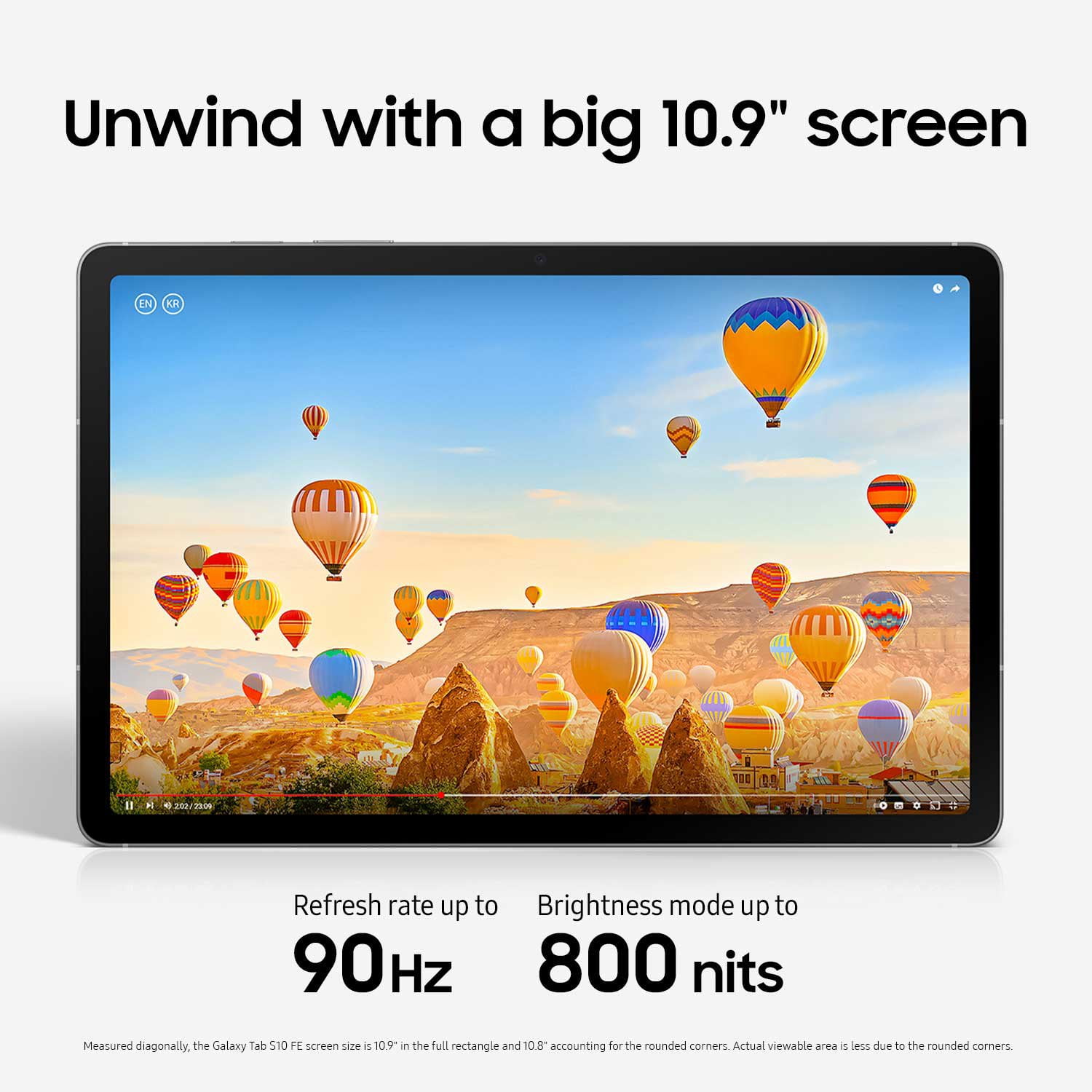 Samsung Galaxy Tab S10 FE 10.9インチ 128GB Samsung Galaxy Tab S10 FE, 10.9” Tablet 128GB, Android, Gray