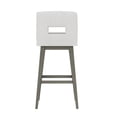 thumbnail image 9 of HH2 Home Upholstered Key Back Wood Adjustable Height Swivel Bar Stool, 9 of 19