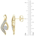 thumbnail image 3 of 0.46 CT. T.W. Diamond Swirl Earrings in 14K Two-Tone Gold, 3 of 5