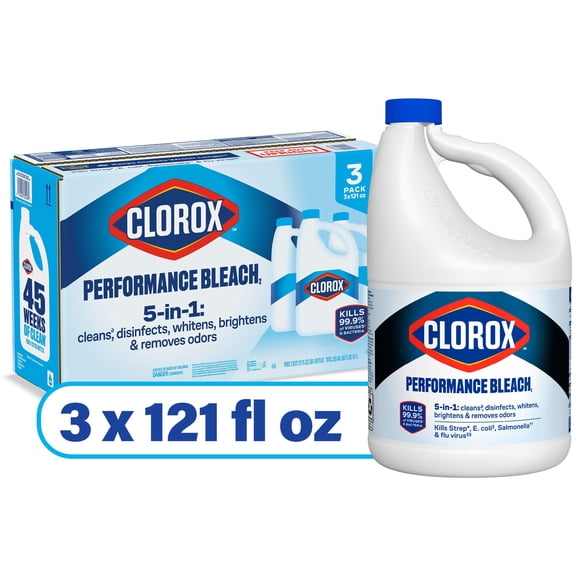 Clorox Performance Bleach, 3 ct., 363 fl. oz.