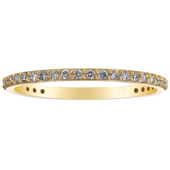 Round Cut Diamond Eternity Band in 14K Gold