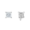 thumbnail image 5 of 0.96 CT. T.W. Princess Cut Solitaire Diamond Stud Earrings in 14K Gold, 5 of 9