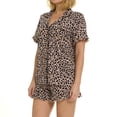 thumbnail image 2 of Betsey Johnson Women's Short Sleeve & Ruffle Short Pajama Set, 2 of 6