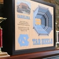 thumbnail image 2 of YouTheFan North Carolina Tar Heels 25-Layer Basketball Stadium View 3D Wall Art, 2 of 5