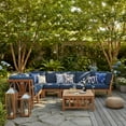 thumbnail image 3 of Cambridge Casual Catalina Teak Sectional Sofa Patio Set, 8pc, 3 of 13