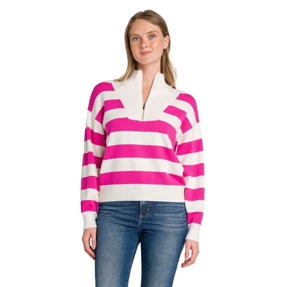 Draper James Adult Women's Quarter Zip Sweater