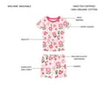 thumbnail image 5 of Member's Mark Girls 4-Piece Organic Cotton Pajamas, 5 of 9