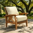 thumbnail image 6 of Cambridge Casual Salinas Teak Patio Set with Tan Cushions, 5pc, 6 of 13