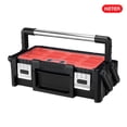 thumbnail image 14 of Heavy-Duty Keter Masterloader Rolling ToolBox + 18in Cantilever Organizer / Telescoping Handle, 14 of 19