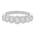 thumbnail image 1 of 0.75 CT. T.W. Round Cut Scalloped Halo Diamond Ring in 14K Gold, 1 of 4