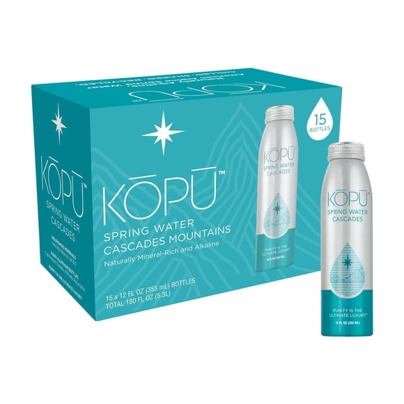 KOPU Premium Spring Water, 12 fl. oz., 15 pk.