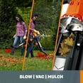thumbnail image 2 of Worx TRIVAC 12 Amp 3-in-1 Blower/Mulcher/Vacuum With LEAFPRO Collection System, 2 of 13