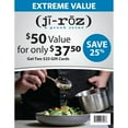 thumbnail image 1 of Ji-Roz $50 Value Gift Cards - 2 x $25, 1 of 1
