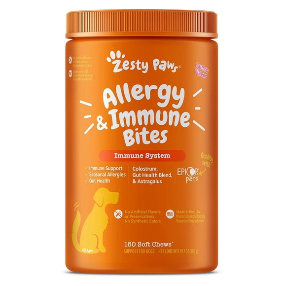 Zesty Paws Allergy & Immune, Salmon, 160 ct.
