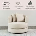 thumbnail image 2 of Elliot Oversized Moon Swivel Chair, Assorted Colors, 2 of 11