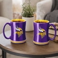 thumbnail image 5 of Logo Brands Minnesota Vikings 14oz Relief Mug Set, 5 of 5