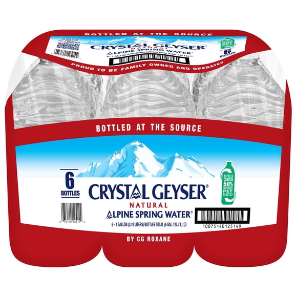 Crystal Geyser Alpine Spring Water 1 gal., 6 pk.