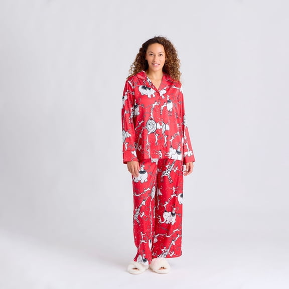 Nick & Nora Satin Pajama Set