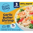 thumbnail image 1 of Scott & Jon's Garlic Butter Shrimp Rice Meal, Frozen, 3 pk., 1 of 4