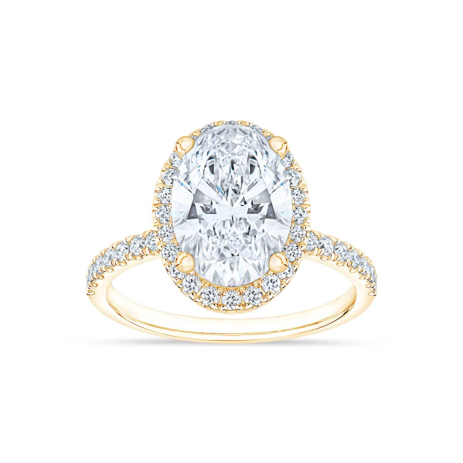 Lab Created Diamond Oval Cut Bridal Set, 3.60 C.T.W.T. - Samsclub.com