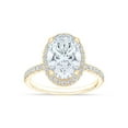 thumbnail image 4 of Lab Created Diamond Oval Cut Bridal Set, 3.60 C.T.W.T., 4 of 9