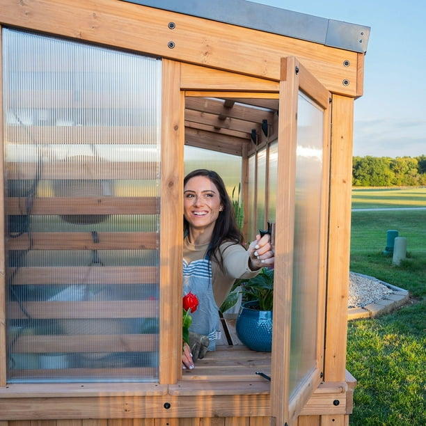 Backyard Discovery Willow Cedar Greenhouse - Samsclub.com