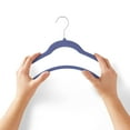 thumbnail image 4 of Member's Mark Heavy Duty Adult Velvet Hangers, Assorted Colors - 50 Pack, 4 of 9