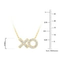 thumbnail image 4 of 0.25 CT. T.W. Round Cut X & O Diamond Pendant Necklace in 14K Gold, 4 of 5